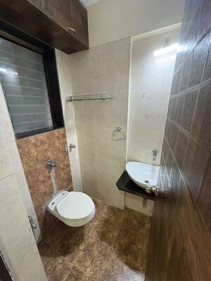 Bathroom in 2 BHK Apartment at Rosa Gardenia, Ghodbunder Road – for Rent