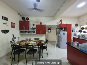 Dining area in 3 BHK Apartment at SRK Gardens, Kudlu Gate – for Rent