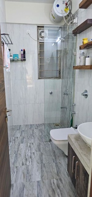 Bathroom in 2 BHK Apartment at Romell Aether, Goregaon East – for Rent