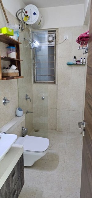 Bathroom in 2 BHK Apartment at Romell Aether, Goregaon East – for Rent