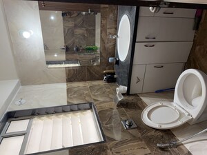 Bathroom in 2 BHK Apartment at Punawale – for Rent