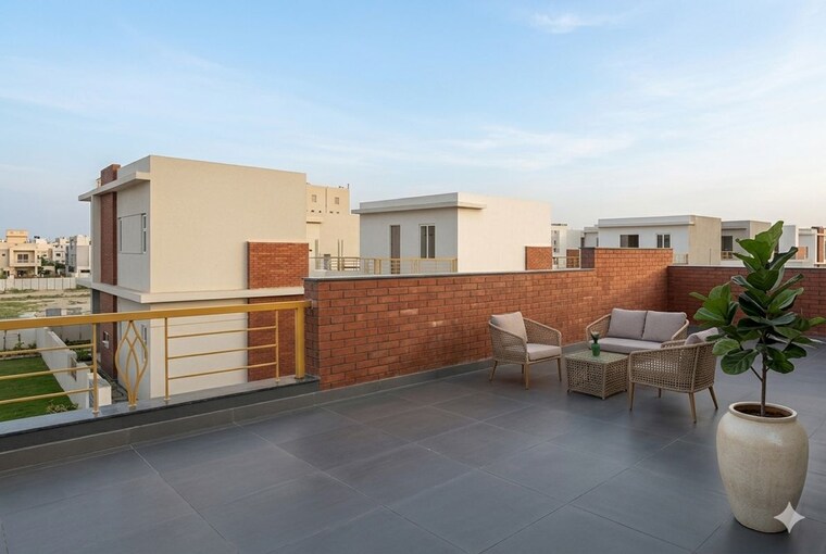 Terrace, hallmark-5a-villa 4 Bedroom 3800 Sq.Ft. Villa In Kollur Hyderabad 10543689
