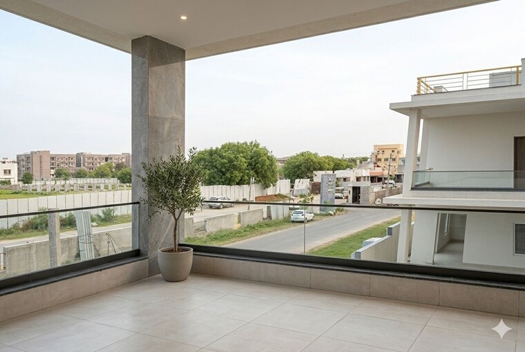 Balcony, hallmark-5a-villa 4 Bedroom 3800 Sq.Ft. Villa In Kollur Hyderabad 10543689