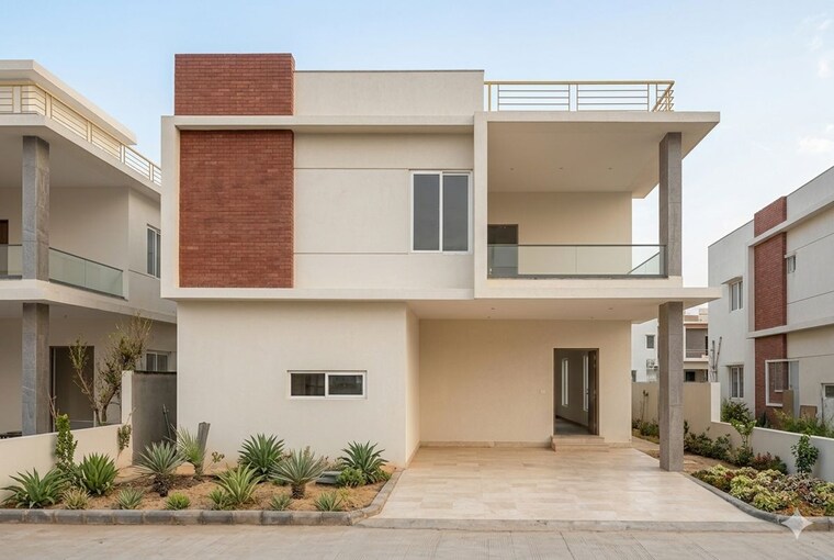 Exterior View, hallmark-5a-villa 4 Bedroom 3800 Sq.Ft. Villa In Kollur Hyderabad 10543689