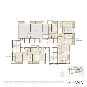 Floor Plan in 3 BHK Apartment at Malad East – for Sale