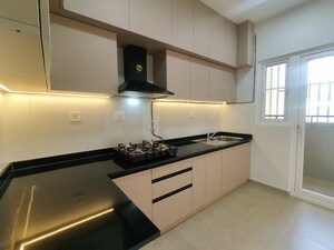 Kitchen in 2 BHK Apartment at Bhartiya Nikoo Homes Phase 2, Thanisandra Main Road – for Rent