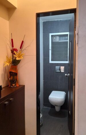 Bathroom in 1 BHK Apartment at Rashmi Complex Teen Hath Naka, Dharamveer Nagar – for Rent
