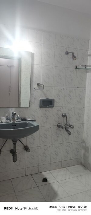 Bathroom in 3 BHK Apartment at Serenity Tower, Andheri West – for Rent