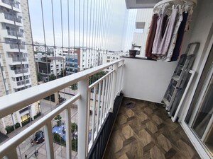 Balcony in 3.5 BHK Apartment at Ambience Courtyard, Manikonda – for Rent