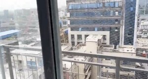 Balcony in 3.5 BHK Apartment at Dheeraj Insignia, Bandra East – for Rent