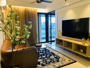 Living Room in 4 BHK Apartment at Vasavi GP Trends, Nanakramguda – for Rent