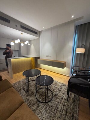 Living Room in Studio Apartment at M3M My Den, Sector 67 – for Rent