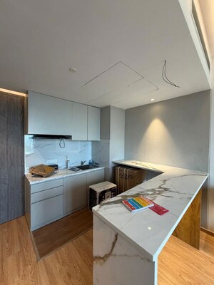 Kitchen in Studio Apartment at M3M My Den, Sector 67 – for Rent