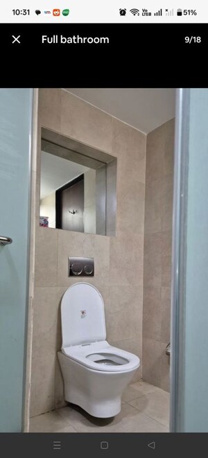 Bathroom in 2 BHK Apartment at Runal Spacio, Ravet – for Rent