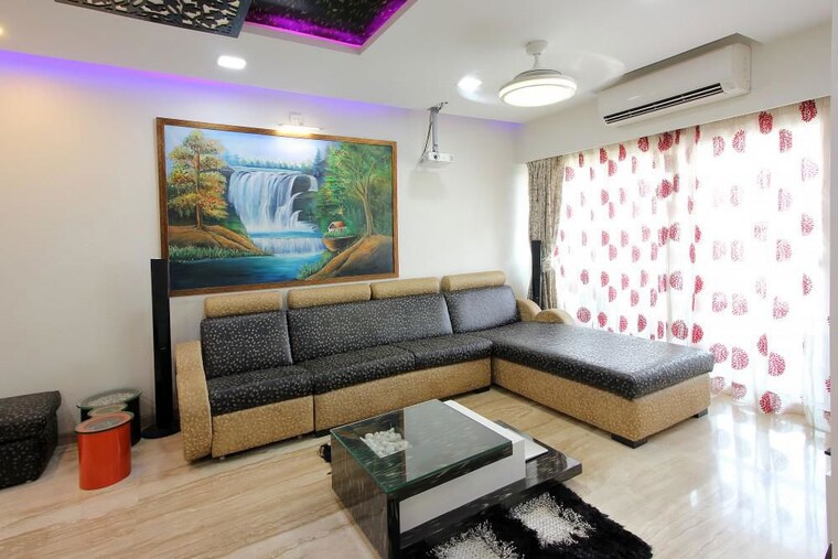 Living Room, evershine-cosmic 4 Bedroom 1600 Sq.Ft. Apartment In Andheri West Mumbai 10544263