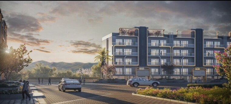 Exterior View, m3m-antalya-hills 3 Bedroom 1548 Sq.Ft. Builder Floor In Sector 79 Gurgaon 10544290