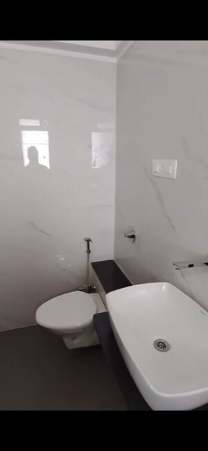 Bathroom in 2 BHK Apartment at Khodiyaar Siddharth Nagar Goodwill CHS, Goregaon West – for Rent
