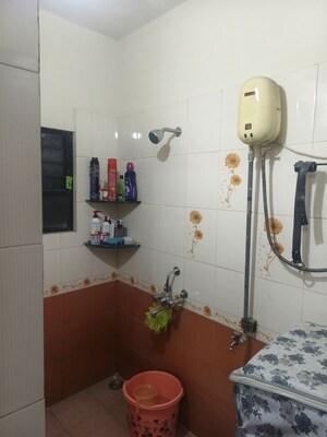 Bathroom in 1 BHK Apartment at Tejaswini Society, Aundh – for Rent