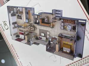 Floor Plan in 4 BHK Apartment at Uchdpl Veridia Oakwood Enclave, Wave City – for Rent