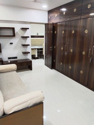 Living Room in 3 BHK Apartment at Evershine Grandeur, Malad West – for Rent