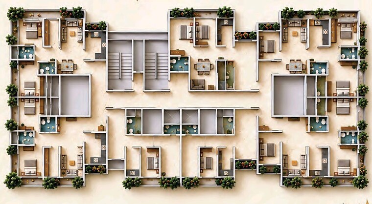 Floor Plan, mallika-chs 2 Bedroom 718 Sq.Ft. Apartment In New Panvel Navi Mumbai 10531228