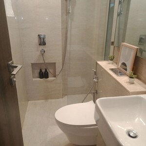 Bathroom in 1 BHK Apartment at Hiranandani Regent Hill, Powai – for Rent