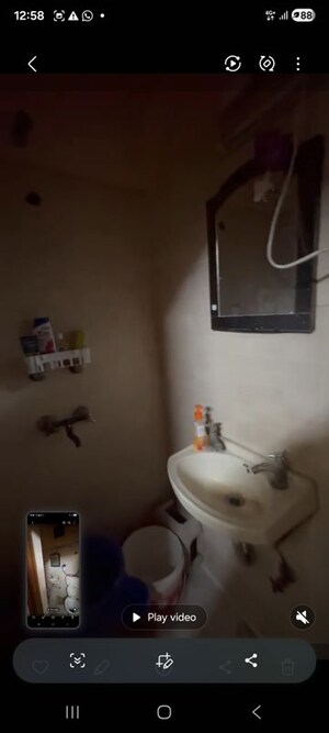 Bathroom in 1 BHK Builder Floor at Lajpat Nagar ii – for Rent