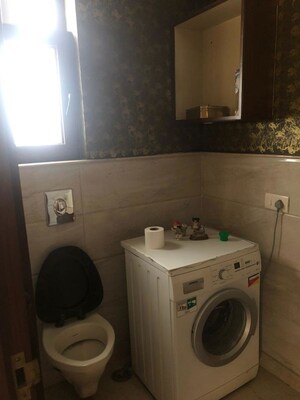 Bathroom in 3 BHK Builder Floor at Defence Colony – for Rent