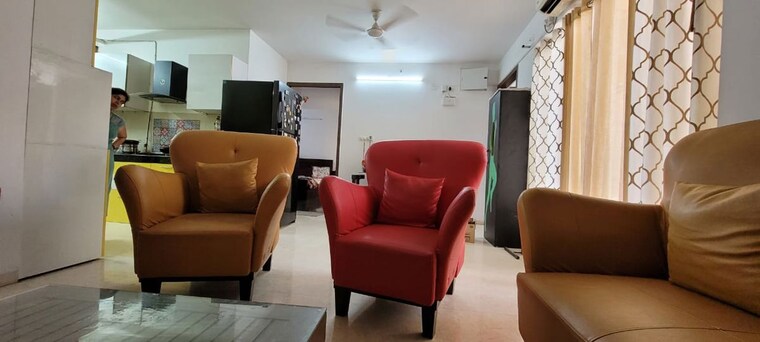 Living Room, gera-emerald-city 2 Bedroom 1150 Sq.Ft. Apartment In Kharadi Pune 10544566