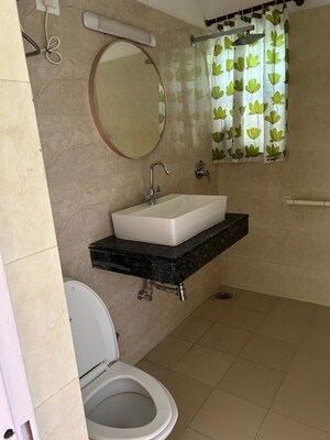 Bathroom in 3 BHK Apartment at Vasant Kunj – for Rent
