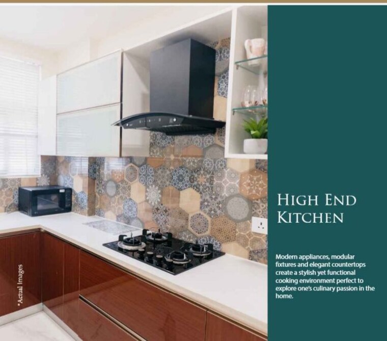Kitchen, jms-primeland 2.5 Bedroom 120 Sq.Yd. Builder Floor In Sector 95a Gurgaon 10544733