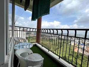 Balcony in 3.5 BHK Apartment at Prestige Lakeside Habitat, Varthur – for Rent