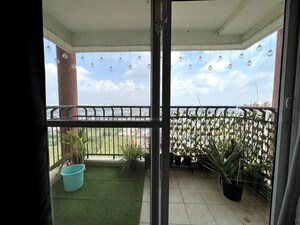 Balcony in 3.5 BHK Apartment at Prestige Lakeside Habitat, Varthur – for Rent