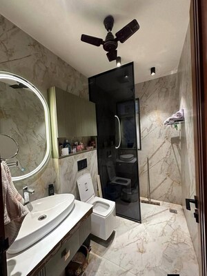 Bathroom in 3 BHK Apartment at Saket – for Rent