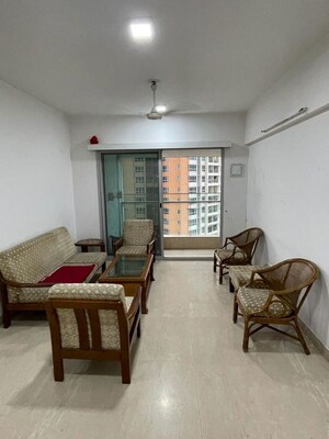 Living Room in 2.5 BHK Apartment at DB Woods, Goregaon East – for Rent
