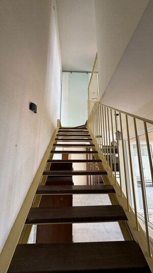 Staircase in 3.5 BHK Apartment at Bhartiya Nikoo Homes, Thanisandra Main Road – for Rent