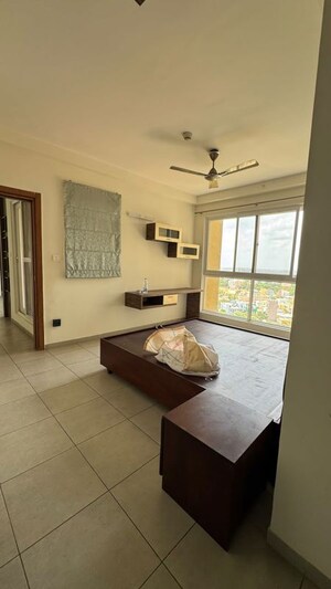 Living Room in 3.5 BHK Apartment at Bhartiya Nikoo Homes, Thanisandra Main Road – for Rent