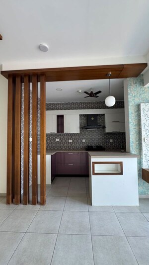 Kitchen in 3.5 BHK Apartment at Bhartiya Nikoo Homes, Thanisandra Main Road – for Rent