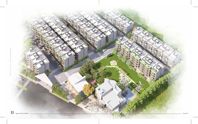 Master Plan, ganga-kashi-residences 3.5 Bedroom 1620 Sq.Ft. Builder Floor In Sector 89 Gurgaon 10545056