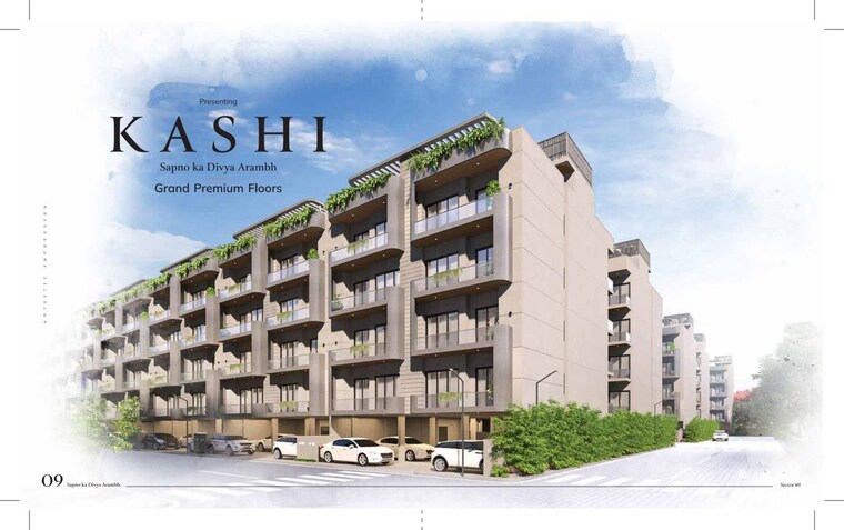 Exterior View, ganga-kashi-residences 3.5 Bedroom 1620 Sq.Ft. Builder Floor In Sector 89 Gurgaon 10545056