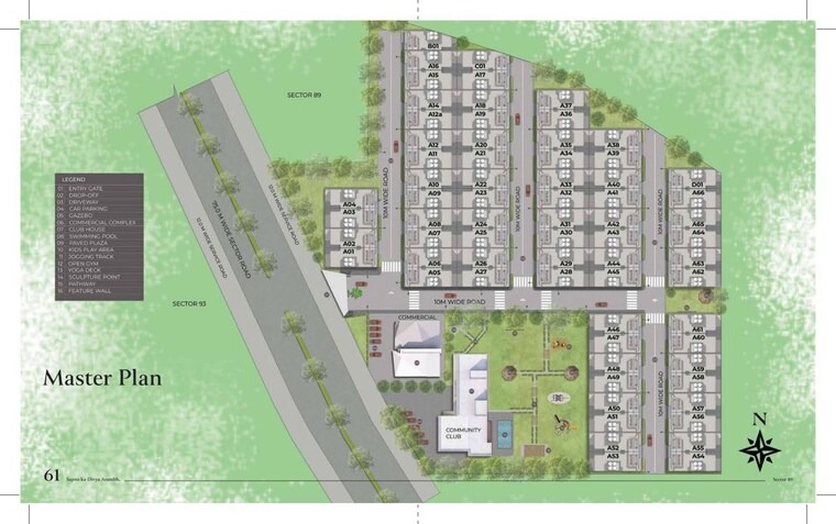 Master Plan, ganga-kashi-residences 3.5 Bedroom 1620 Sq.Ft. Builder Floor In Sector 89 Gurgaon 10545056