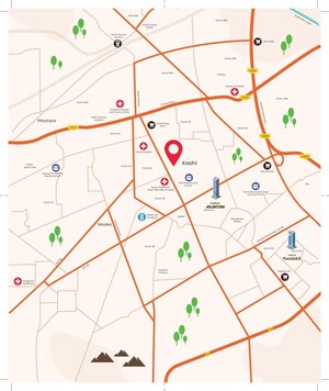 3.5 BHK Builder Floor – Map Location View at Ganga Kashi Residences, Sector 89 - for Sale