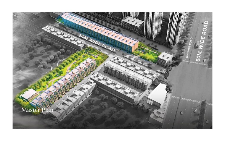 Master Plan, ganga-green-valley 3 Bedroom 1450 Sq.Ft. Builder Floor In Sector 78 Gurgaon 10545207