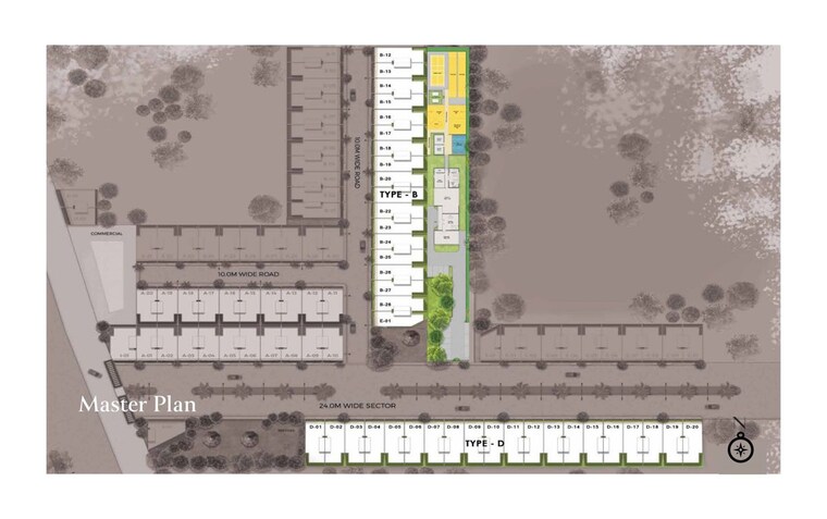 Master Plan, ganga-green-valley 3 Bedroom 1450 Sq.Ft. Builder Floor In Sector 78 Gurgaon 10545207