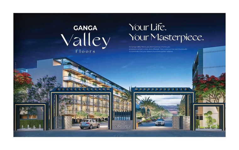 Exterior View, ganga-green-valley 3.5 Bedroom 1525 Sq.Ft. Builder Floor In Sector 78 Gurgaon 10545243