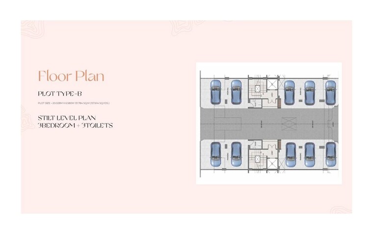 Floor Plan, ganga-green-valley 3.5 Bedroom 1525 Sq.Ft. Builder Floor In Sector 78 Gurgaon 10545243