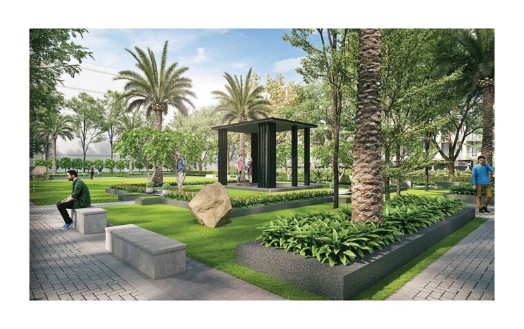 Garden, ganga-green-valley 3.5 Bedroom 1525 Sq.Ft. Builder Floor In Sector 78 Gurgaon 10545243