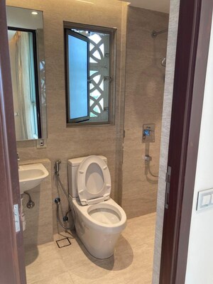 Bathroom in 3 BHK Apartment at One Hiranandani Park Barrington, Ghodbunder Road – for Rent