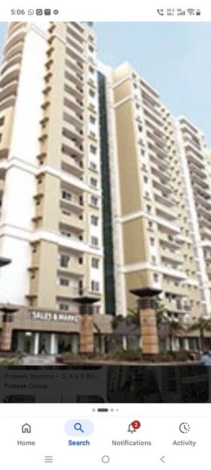 3.5 BHK Apartment – Exterior View View at Prateek Stylome, Sector 45 - for Rent