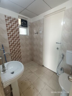 Bathroom in 3 BHK Apartment at Gaur Atulyam, Omicron I Greater Noida – for Rent